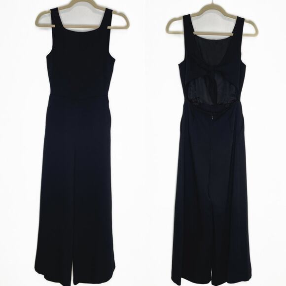 Aritzia Wilfred Ecoulement Sleeveless Cropped Wide Leg Tie Back Jumpsuit Size 2 - Picture 1 of 14